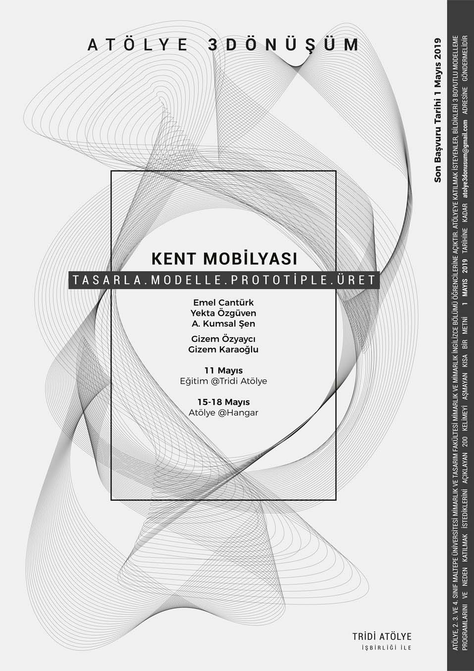 Kent Mobilyası - Tasarla.Modelle.Prototiple.Üret
