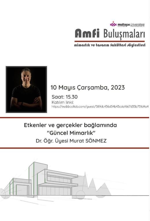 Amfi Buluşmaları: Etkenler ve Gerçekler Bağlamında Güncel Mimarlık - Dr. Öğr. Üyesi Murat Sönmez