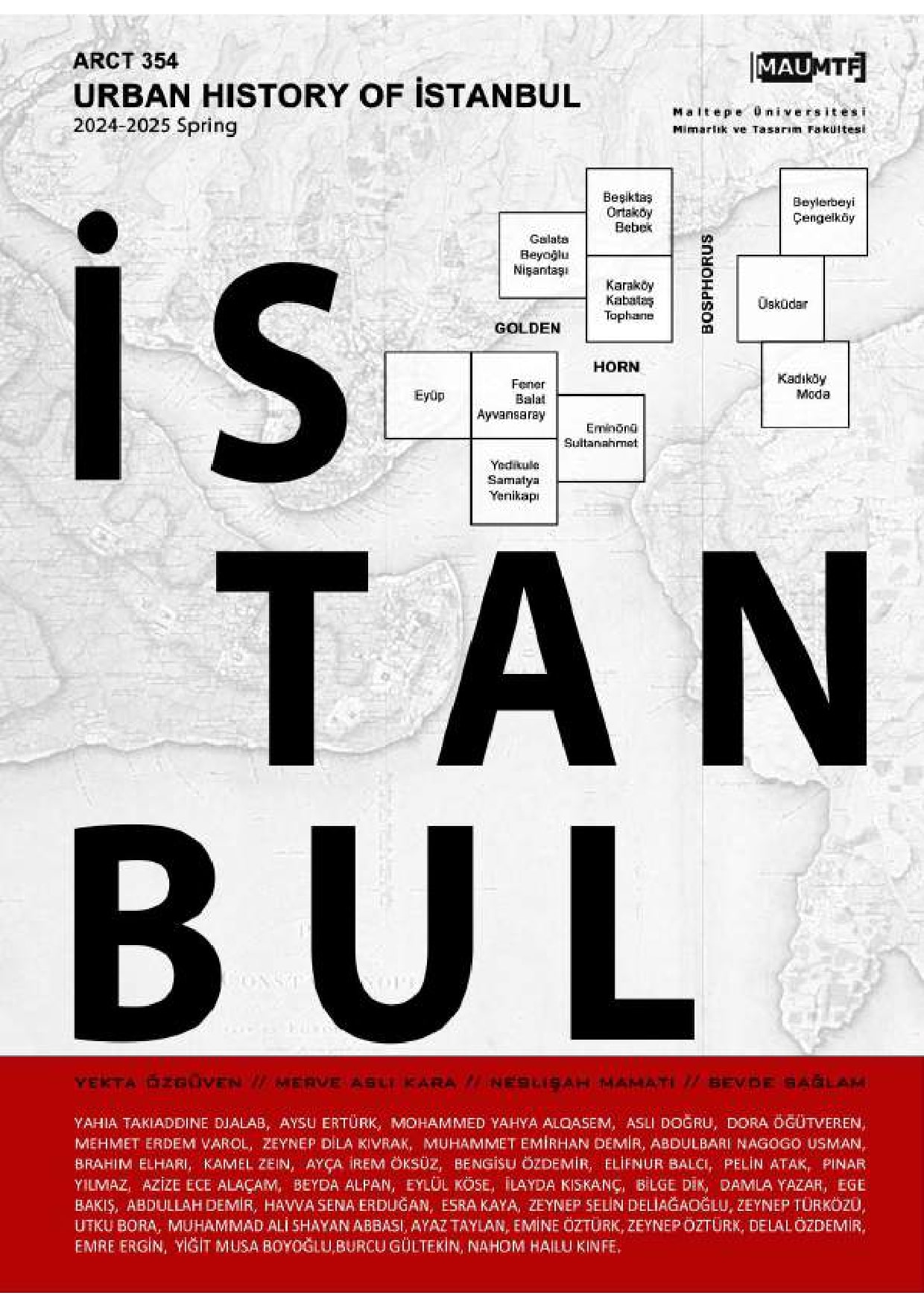ARCT 354 Urban History of İstanbul Exhibition