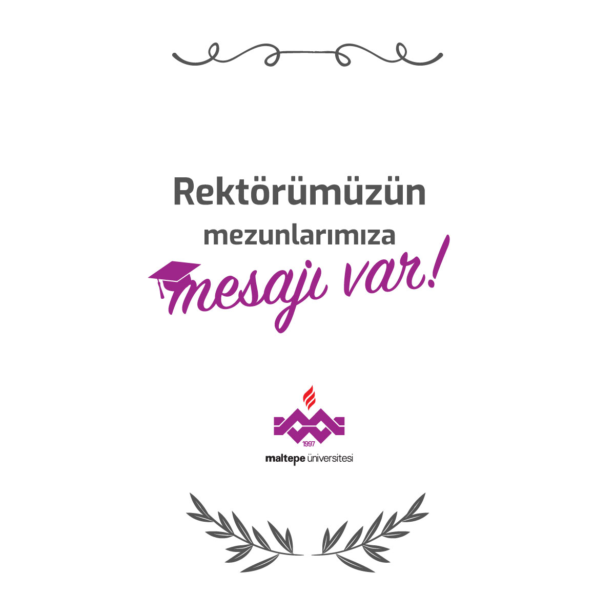 Mezunumuza mektubumuz var!