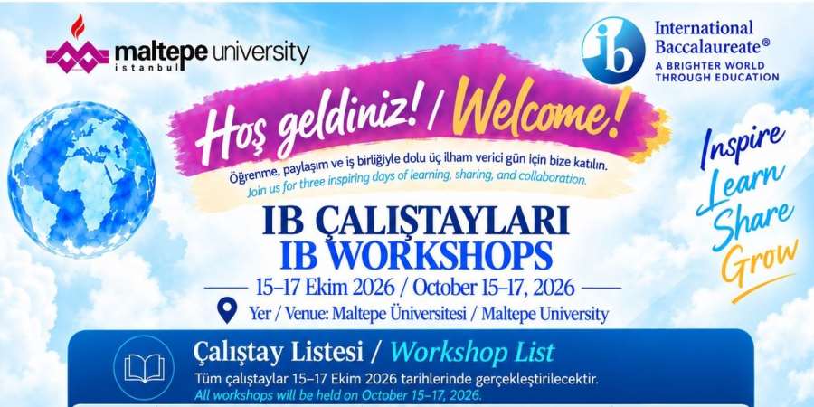 IB Workshops- IB Çalıştayı -15-17 Ekim 2026